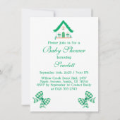 Personalisiert Green House Oh Baby Dusche Einladung (Rückseite)