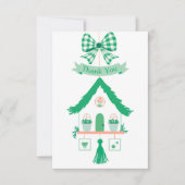 Personalisiert Green House Vielen Dank für Ihre Ki Dankeskarte (Vorderseite)