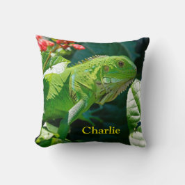Personalisiert Green Iguana Lizard Kissen