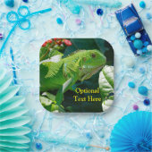 Personalisiert Green Iguana Lizard Pappteller (Party)