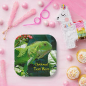 Personalisiert Green Iguana Lizard Pappteller (Party)