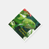 Personalisiert Green Iguana Lizard Serviette (Ecke)