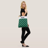 Personalisiert Green Kariert Buffalo Karo Gemuster Tasche (Am Model)