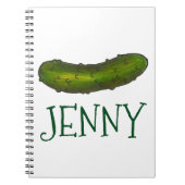 Personalisiert Green Kosher Dill Pickle Notebook Notizblock (Vorderseite)