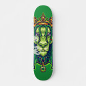 Personalisiert Green LION WEED KING Trucker Hat Skateboard (Vorne)