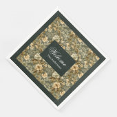 Personalisiert Green Napkins Elegante Touch Serviette (Ecke)