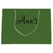 Personalisiert, Green No.4, Geschenkbeutel Große Geschenktüte (Vorderseite)