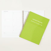 Personalisiert-Green-Spiral-Notebook - Custome Planer (Anzeige)