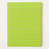 Personalisiert-Green-Spiral-Notebook - Custome Planer (Rückseite)