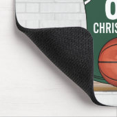 Personalisiert Green und White Basketball Jersey Mousepad (Ecke)