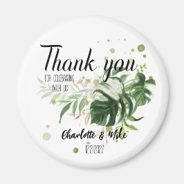 Personalisiert Greenery Boho Gastgeschenk Hochzeit Magnet