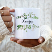 Personalisiert Greenery Bridesmaid Gift Kaffeetasse