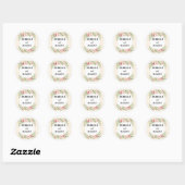 Personalisiert Greenery Eucalyptus Wedding Sticker (Blatt)