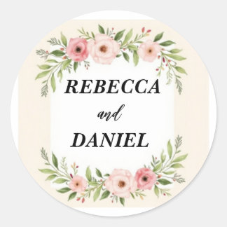 Personalisiert Greenery Eucalyptus Wedding Sticker