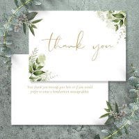 Personalisiert Greenery Floral Elegantes Gold Scri