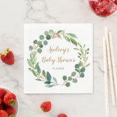 Personalisiert Greenery Party Napkins Serviette (Beispiel)