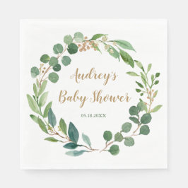 Personalisiert Greenery Party Napkins Serviette
