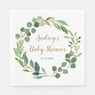 Personalisiert Greenery Party Napkins Serviette