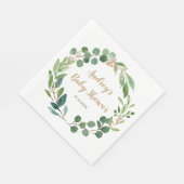 Personalisiert Greenery Party Napkins Serviette (Ecke)