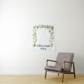 Personalisiert Greenery Wedding Reception Foto Pro Wandteppich (Beispiel)