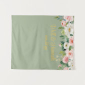 Personalisiert Greenery Wedding Reception Foto Pro Wandteppich (Vorderseite (Horizontal))