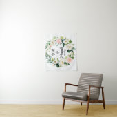 Personalisiert Greenery Wedding Reception Foto Pro Wandteppich (Beispiel)
