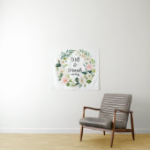 Personalisiert Greenery Wedding Reception Foto Pro Wandteppich (Beispiel (Horizontal))