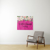 Personalisiert Greenery Wedding Reception Fotoshop Wandteppich (Beispiel (Horizontal))