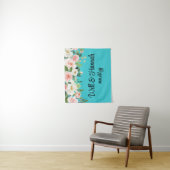 Personalisiert Greenery Wedding Reception Fotoshop Wandteppich (Beispiel)
