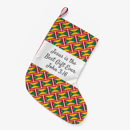 Personalisiert GRENADA FLAG Kleiner Weihnachtsstrumpf (Vorderansicht (hängend))
