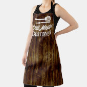 Personalisiert Grill Master GRILLEN Rustic Wood Ko Schürze (InSitu)