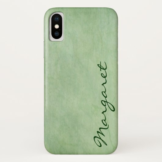 Personalisiert Gritty Green Case-Mate iPhone Hülle (Rückseite)