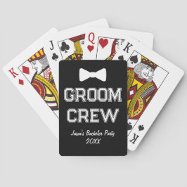 Personalisiert Groom Crew Bachelor Party Stag Spielkarten