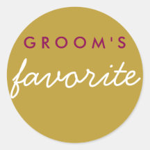 Personalisiert Grooms Lieblingsmagenta-Gold