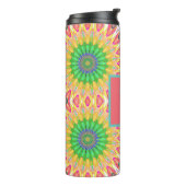 Personalisiert Groovy farbiger Wärmeschwäscher Thermosbecher (Nach links gedreht)