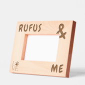 Personalisiert große und kühne Hunde Name und ich Geätzte Rahmen (Links)