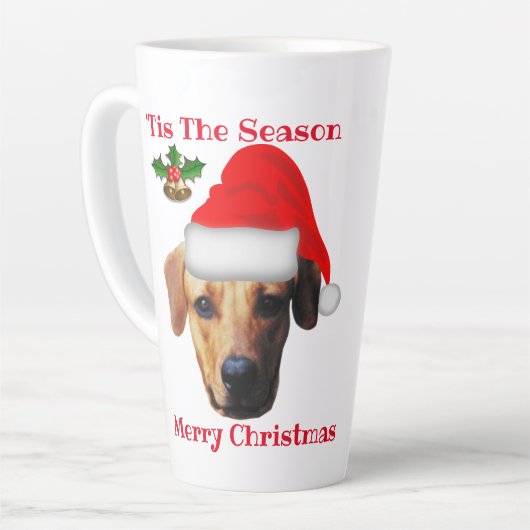 Personalisiert Große Weihnachtskaffee-Tasse Milchtasse (Linke Ecke)