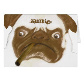 Personalisiert Grumpy AFICIONADO Puggy Cigar