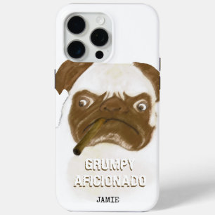 Personalisiert Grumpy AFICIONADO Puggy Cigar Case-Mate iPhone Hülle