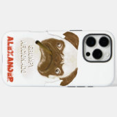 Personalisiert Grumpy AFICIONADO Puggy Cigar Case-Mate iPhone Hülle (Rückseite (Horizontal))