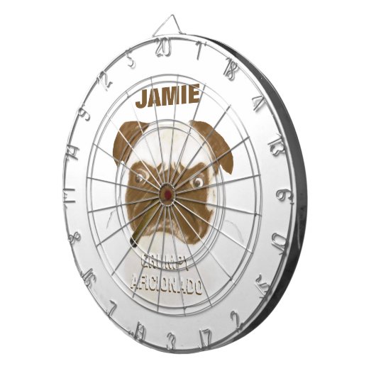 Personalisiert Grumpy AFICIONADO Puggy Cigar Dartscheibe (Vorderseite rechts)