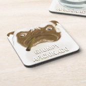 Personalisiert Grumpy AFICIONADO Puggy Cigar Getränkeuntersetzer (Linke Seite)