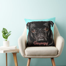 Personalisiert Grumpy Puggy Kissen