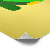 Personalisiert-grün Mr. Frog Poster (Ecke)