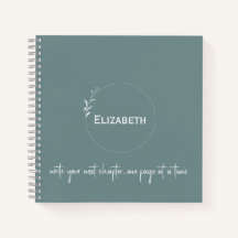 Personalisiert grün "Schreiben Sie Ihr nächstes Ka