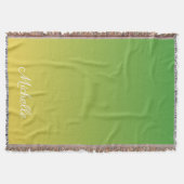 Personalisiert-grün und gelb-grün decke (Vorderseite)