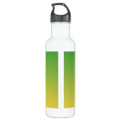Personalisiert-grün und gelb-grün edelstahlflasche (Rückseite)
