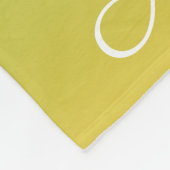 Personalisiert-grün und gelb-grün fleecedecke (Ecke)