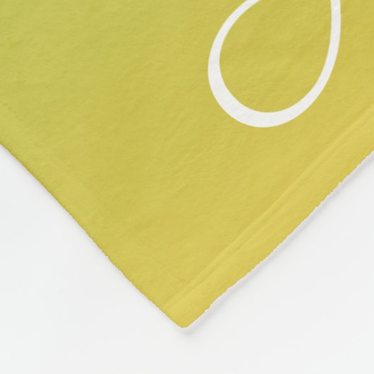 Personalisiert-grün und gelb-grün fleecedecke (Ecke)