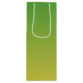 Personalisiert-grün und gelb-grün geschenktüte für weinflaschen (Vorderseite)